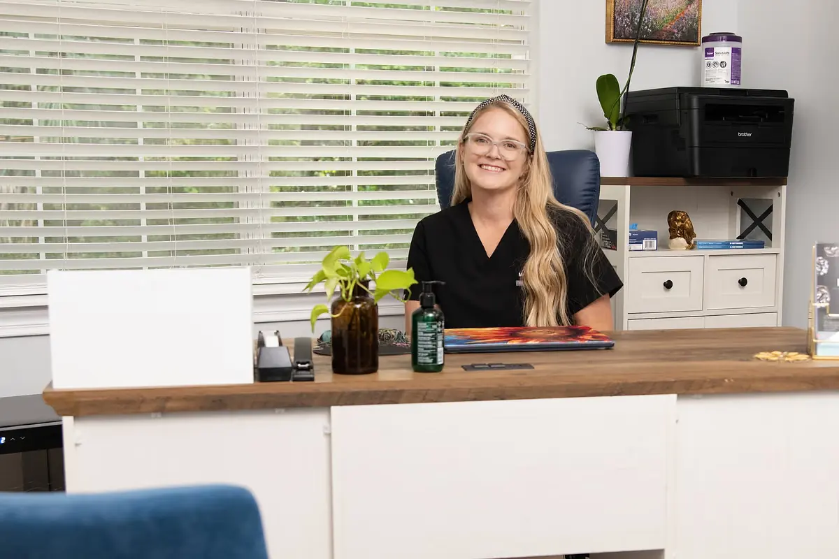 The consult room at Healing Advanced Solutions, where longer evaluations happen