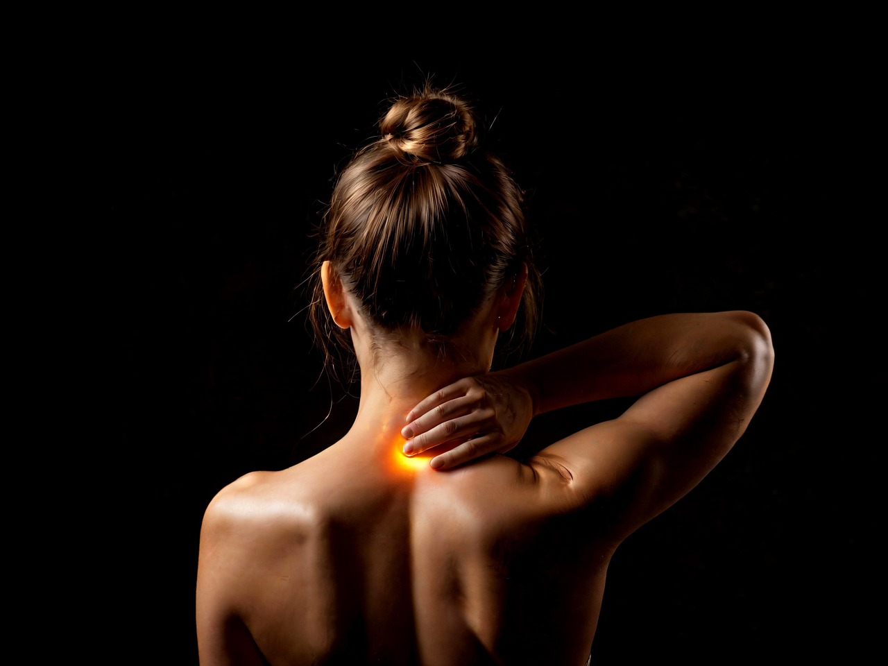 ai generated, woman, back, physio, spine, physical therapy, body, skin, female, pose, health, therapy, massage, treatment, pain, shoulder, back pain, injured, neck pain, pain relief, muscle aches
