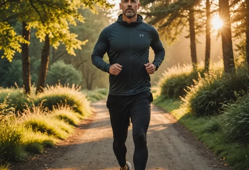 Active adult tying running shoes at sunrise, symbolizing medically guided weight loss, energy, and healthier habits.